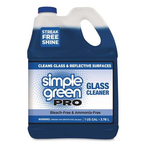 Image of Simple Green® 1110100401128 Pro Glass Cleaner, 1 gal Bottle, 4/Carton