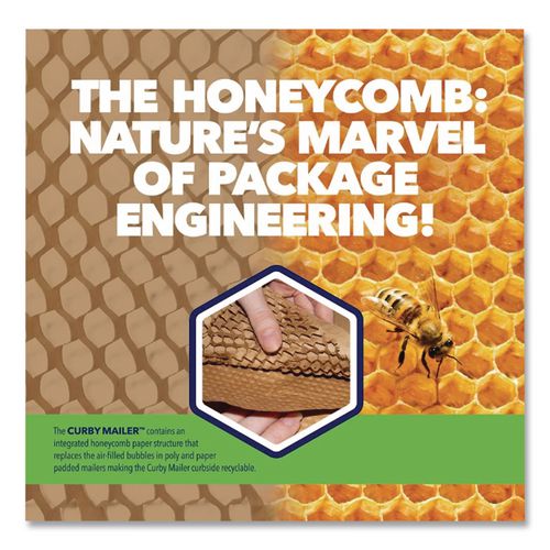 Image of ipg® CBML2C Curby Mailer Self-Sealing Recyclable Mailer, Paper Padding, Self-Adhesive, #2, 11.38 x 9.5, 30/Carton