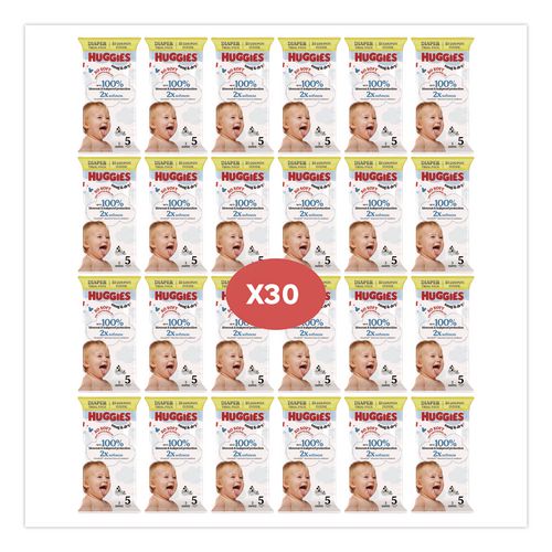 Image of Huggies® 57031 Snug and Dry, Size 5, Over 27 lbs, Disney Design, 3 Diapers/Pack, 30 Packs/Carton