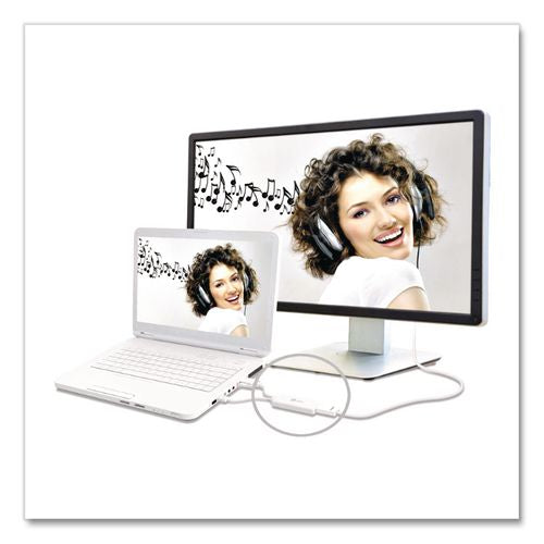 Image of j5create® JDA214 VGA to HDMI Video Audio Adapter, White