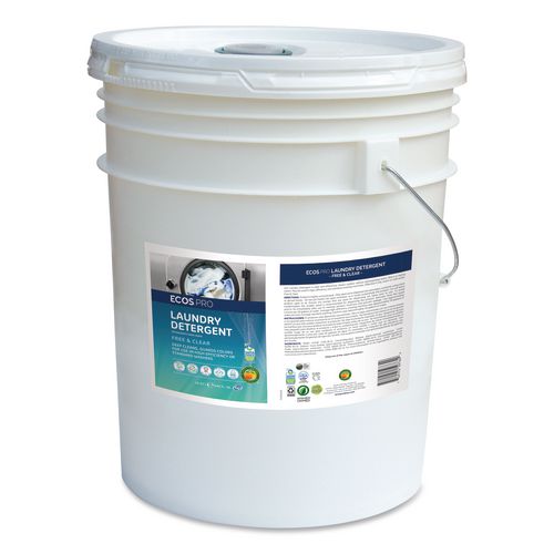 Image of ECOS® PRO PL9764/05 Laundry Detergent Liquid, Free and Clear, 5 gal Pail