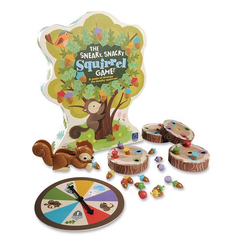 Image of Educational Insights® 3405 The Sneaky, Snacky Squirrel Game, 2 to 4 Players, Ages 3 to 7, 27 Pieces