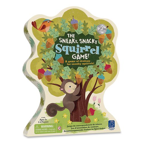 Image of Educational Insights® 3405 The Sneaky, Snacky Squirrel Game, 2 to 4 Players, Ages 3 to 7, 27 Pieces