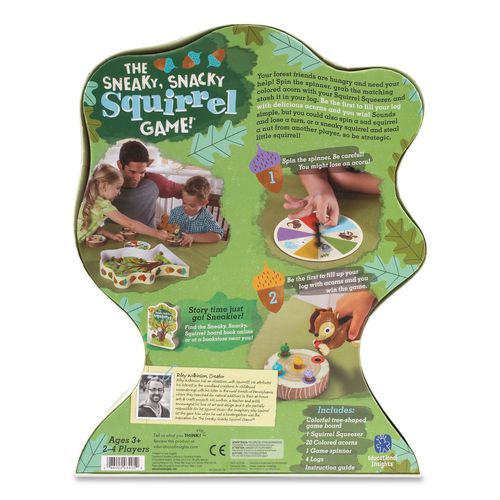 Image of Educational Insights® 3405 The Sneaky, Snacky Squirrel Game, 2 to 4 Players, Ages 3 to 7, 27 Pieces