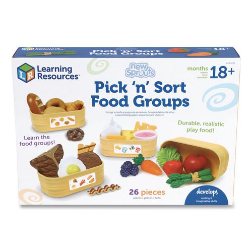 Image of Learning Resources® LER9755 New Sprouts Pick 'n' Sort Food Groups, Pre-K to K, 21 Pieces