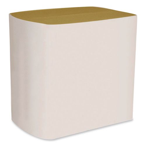 Image of Boardwalk® BWK6000INTK Interfold Napkins, 1-Ply, 8.8 x 6.3, Kraft, 500/Pack, 12 Packs/Carton