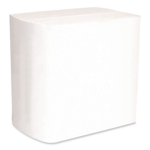 Image of Boardwalk® BWK6000INTW Interfold Napkins, 1-Ply, 8.8 x 6.3, White, 500/Pack, 12 Packs/Carton