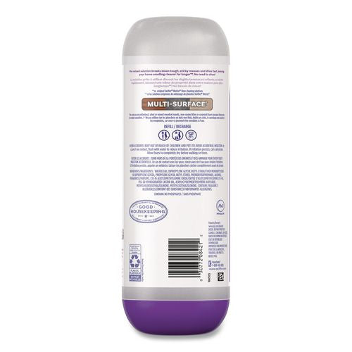 Image of Swiffer® 80734047 PowerMop Cleaning Solution and Pads Refill Pack, Lavender, 25.3 oz Bottle and 5 Pads per Pack, 4 Packs/Carton