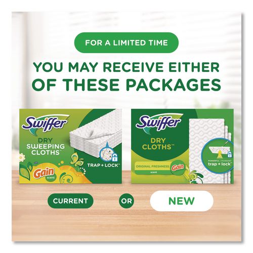 Image of Swiffer® 80374620 Dry Refill Cloths. 8 x 10.4, White, 32 Box, 4 Boxes/Carton
