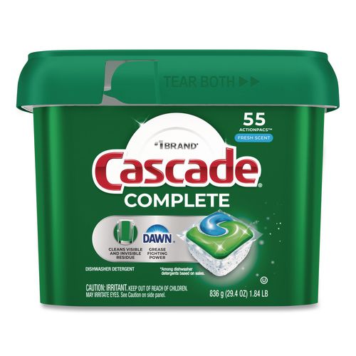 Image of Cascade® 55196/60810 Complete ActionPacs, Fresh Scent, 55/Pack