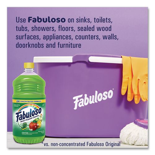 Image of Fabuloso® 153043 Multi-Use Cleaner, Passion Fruit Scent, 56 Oz, Bottle, 6/carton