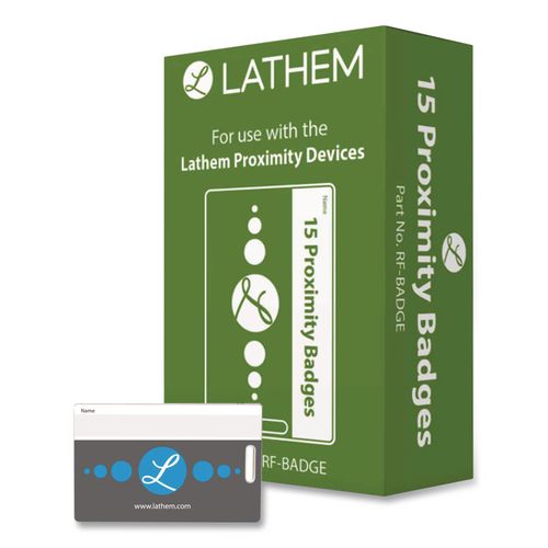 Image of Lathem® Time RF-BADGE Proximity Rfid Badges, 15/pack