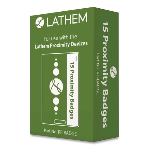 Image of Lathem® Time RF-BADGE Proximity Rfid Badges, 15/pack