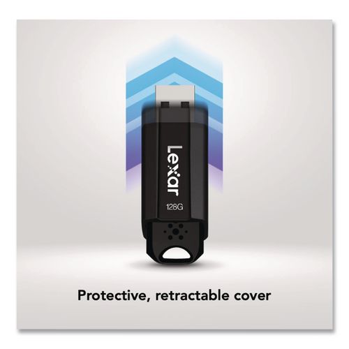 Image of Lexar LJDS80-128BNBNU S803.1 USB Flash Drive, 128 GB, Black