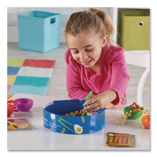 Image of Learning Resources® LER5549 Noodle Knockout Fine Motor Game, 1 to 4 Players, Ages 4 and Up, 67 Pieces