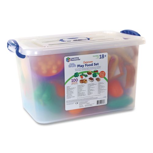 Image of Learning Resources® LER9723 New Sprouts Classroom Play Food Set, Pre-K to K, 100 Pieces