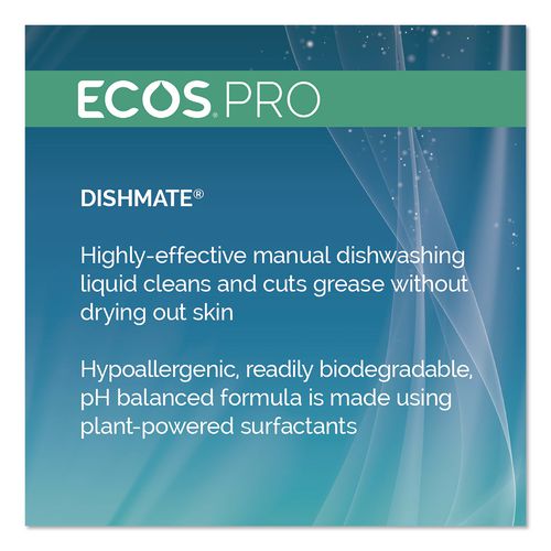 Image of ECOS® PRO PL9721/05 Dishmate Manual Dish Liquid, Free and Clear, 5 gal Pail