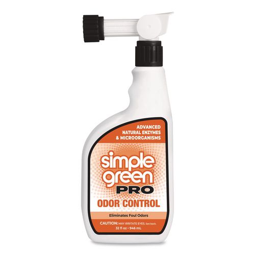 Image of Simple Green® 0710000605032 Pro Odor Control, Herbal, 32 oz Hose-End Spray Bottle, 6/Carton