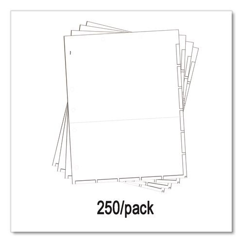 Image of Medical Arts Press® 20256 Large Tab Chart Divider Sheets, 7-Hole Punched, Letter, White, 250/Box