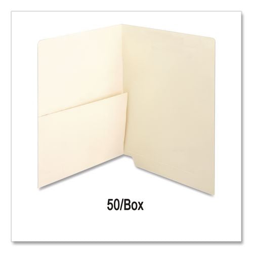 Image of Medical Arts Press® 31459 Manila End Tab Pocket Folder, Straight Tabs, Letter Size, Manila, 50/Box