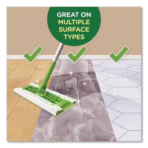 Image of Swiffer® Dry Refill Cloths, 10.63 x 8, White, 32/Box, 4 Boxes/Carton