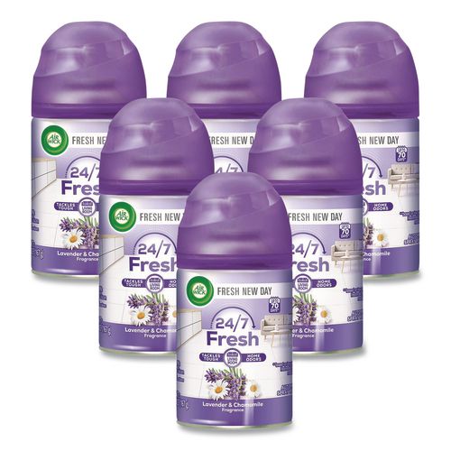 Image of Air Wick® 62338-77961 Freshmatic Ultra Automatic Spray Refill, Lavender/chamomile, 5.89 Oz Aerosol Spray, 6/carton