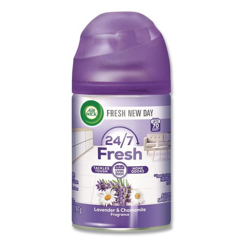 Image of Air Wick® 62338-77961 Freshmatic Ultra Automatic Spray Refill, Lavender/chamomile, 5.89 Oz Aerosol Spray, 6/carton