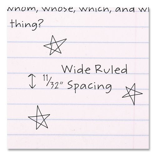 Image of Mead® 09910 Composition Book, Wide/Legal Rule, Black Cover, (100) 9.75 x 7.5 Sheets