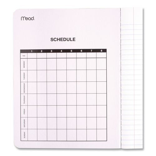 Image of Mead® 09910 Composition Book, Wide/Legal Rule, Black Cover, (100) 9.75 x 7.5 Sheets