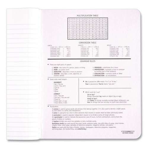 Image of Mead® 09910 Composition Book, Wide/Legal Rule, Black Cover, (100) 9.75 x 7.5 Sheets