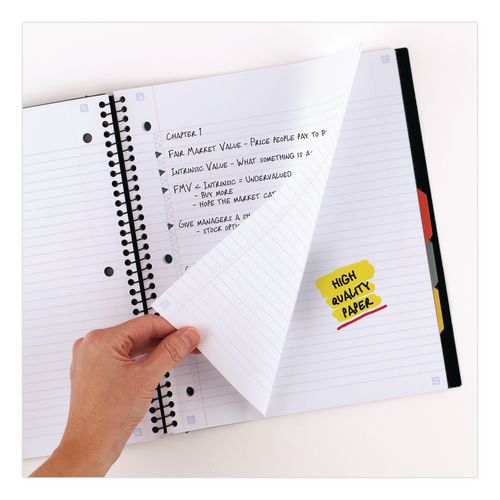 Image of Five Star® 06326 Advance Wirebound Notebook, 5-Subject, Medium/College Rule, Randomly Assorted Cover Color, (200) 11 x 8.5 Sheets