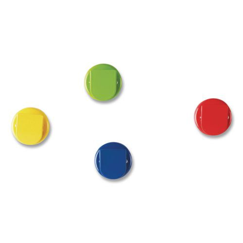 Image of Learning Resources® LER2692 Super Strong Magntic Clips, Small, 1.5" Diameter, Assorted Colors, 4 Pieces