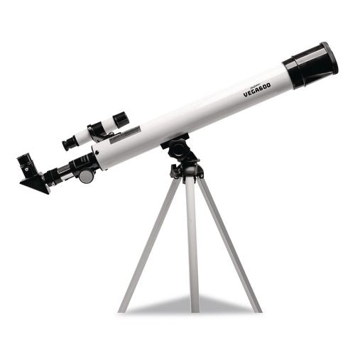 Image of Educational Insights® 5248 GeoSafari Vega 600 Telescope, 2 Elements, 30x to 150x Magnification, 50 mm Aperture, 600 mm Focal Length, Silver