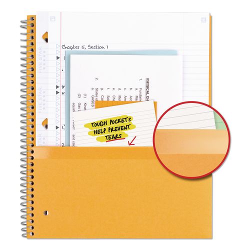 Image of Five Star® 06208 Wirebound Notebook, 5-Subject, Medium/College Rule, Randomly Assorted Cover Color, (200) 11 x 8.5 Sheets