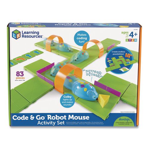 Image of Learning Resources® LER2831 Code and Go Robot Mouse Activity Set, Grades Pre-K to 3, 83 Pieces