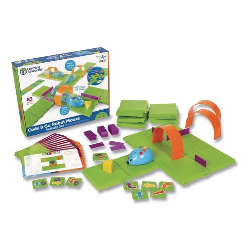 Image of Learning Resources® LER2831 Code and Go Robot Mouse Activity Set, Grades Pre-K to 3, 83 Pieces