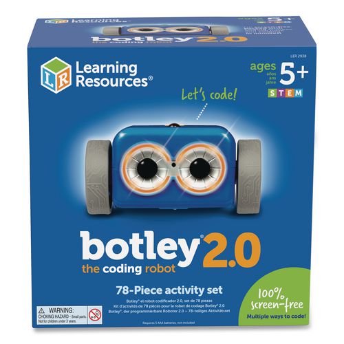 Image of Learning Resources® LER2938 Botley 2.0 the Coding Robot Activity Set, Grades K to 5, 78 Pieces