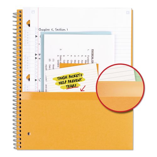 Image of Five Star® 06206 Wirebound Notebook, 1-Subject, Medium/College Rule, Randomly Assorted Cover Color, (100) 11 x 8.5 Sheets