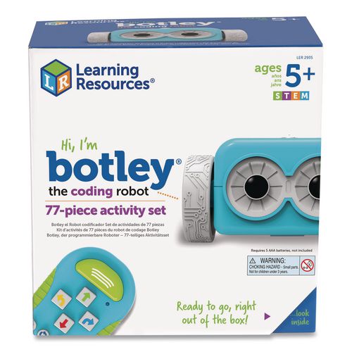 Image of Learning Resources® LER2935 Botley the Coding Robot Activity Set, Grades K to 4, 77 Pieces
