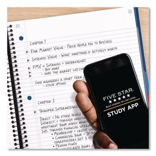 Image of Five Star® 06324 Advance Wirebound Notebook, 3-Subject, Medium/College Rule, Randomly Assorted Cover Color, (150) 11 x 8.5 Sheets