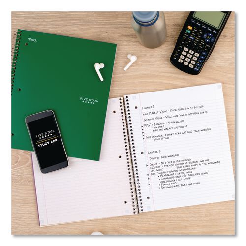Image of Five Star® 06210 Wirebound Notebook, 3-Subject, Medium/College Rule, Randomly Assorted Cover Color, (150) 11 x 8.5 Sheets