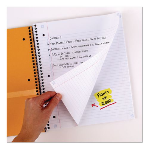 Image of Five Star® 72057 Wirebound Notebook, 1-Subject, Medium/College Rule, Black Cover, (100) 11 x 8.5 Sheets