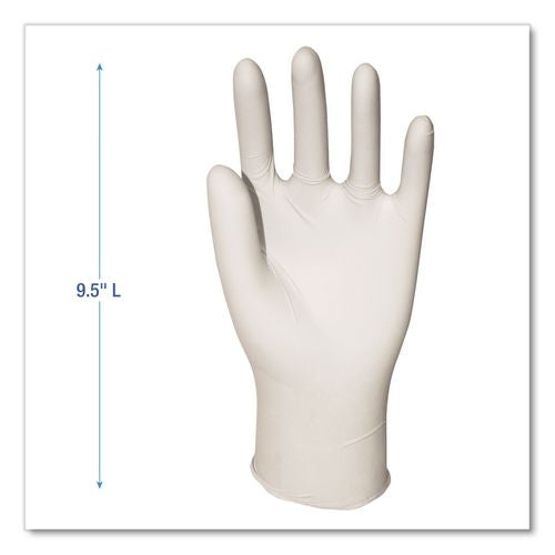 Image of Boardwalk® BWK315XLBX Powder-Free Synthetic Vinyl Gloves, X-Large, 4 mil Thick, 9.5" Long, Cream, 100/Box