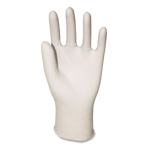 Image of Boardwalk® BWK315MCT Powder-Free Synthetic Vinyl Gloves, Medium, 4 mil Thick, 9.5" Long, Cream, 100/Box, 10 Boxes/Carton