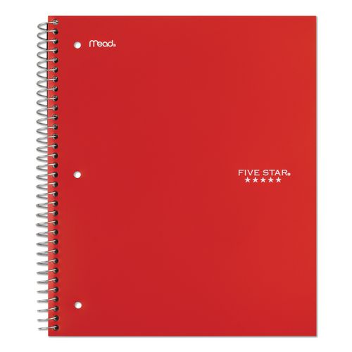 Image of Five Star® 05200 Wirebound Notebook, 1-Subject, Wide/Legal Rule, Randomly Assorted Cover Color, (100) 10.5 x 9.18 Sheets