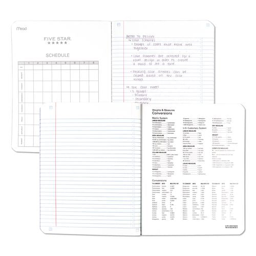 Image of Five Star® 850065 Composition Book, Medium/College Rule, Randomly Assorted Cover Color, (80) 9.75 x 7.5 Sheets