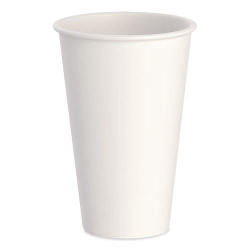 Image of SOLO® DWTG16W Thermoguard Insulated Paper Hot Cups, 16 oz, White Sustainable Forest Design, 30/Pack