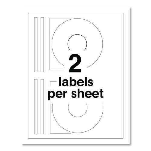 Image of Avery® 05931 Laser Cd Labels, Matte White, 50/pack