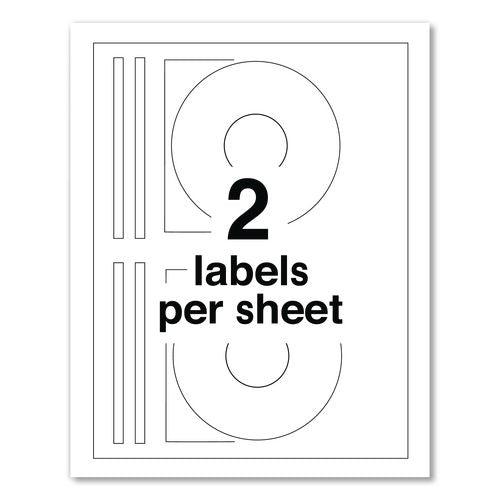 Image of Avery® 08960 Full Face CD Labels, Matte White, 40/Pack