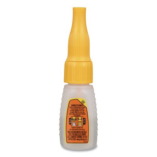Image of Gorilla® 7500101 Super Glue With Brush And Nozzle Applicators, 0.35 Oz, Dries Clear